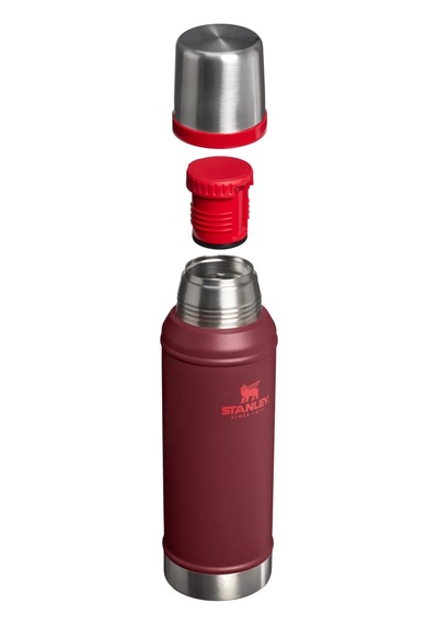 Stanley Klasik Vakumlu Paslanmaz Çelik Termos 0,94 Lt 1.0 Qt - Cranberry Koyu Kırmızı