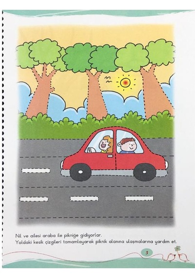 4-5 Yaş Minik Bilginler Çizgiler Kitabı Eğiten Kitap