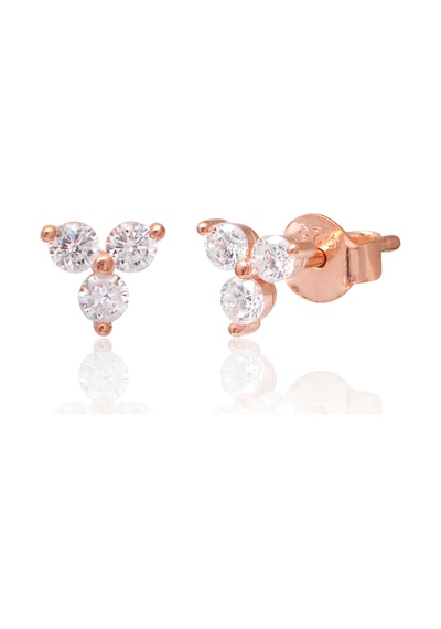 Cosar Silver 925 Ayar Zırkon Taslı Kupe Rose
