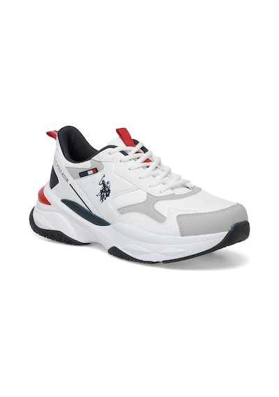 U.s. Polo Assn. Solidar 4pr Cilt Erkek Sneaker Spor Ayakkabı 867800000666 05 Beyaz Beyaz