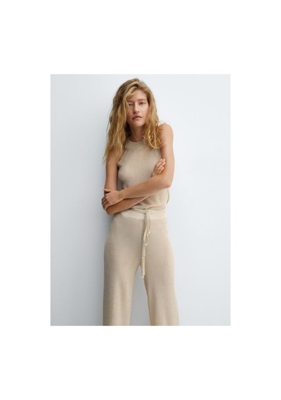 101Dzyn Mango Lurex Örgülü Geniş Paça 100