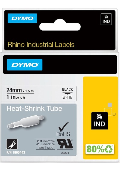 Dymo Rhino Industrial Daralan Kablo Etiketleri 24 Mm X 1,5 M Diğer