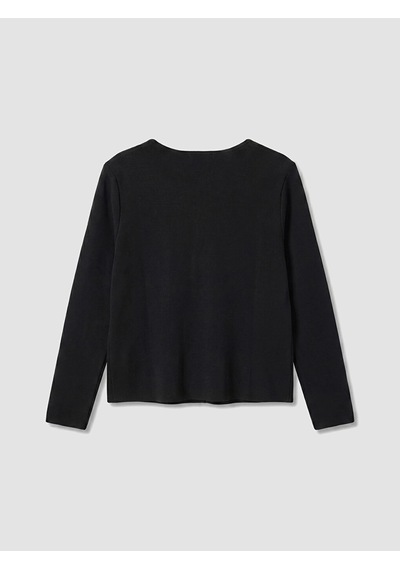 LC Waikiki Lcw Everyday Siyah V Yaka Regular Fit Kadın Triko Hırka New Blakız Çocuk
