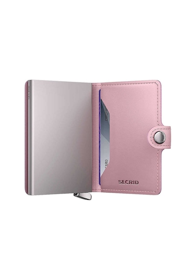 Secrid Premium Miniwallet+ Emboss Diamond Kartlık Cüzdan, Pembe Çok Renkli