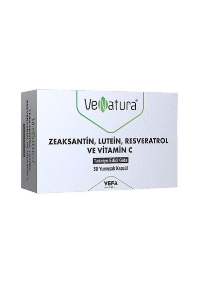 Venatura Zeaksantin Lutein Resveratrol ve Vitamin C 30 Kapsül