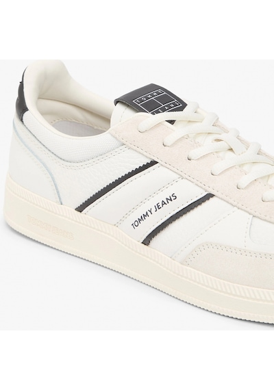 Tommy Hilfiger The Greenwich Edge Karışık Dokulu Erkek Beyaz Sneaker Em0em016720k9 Beyaz
