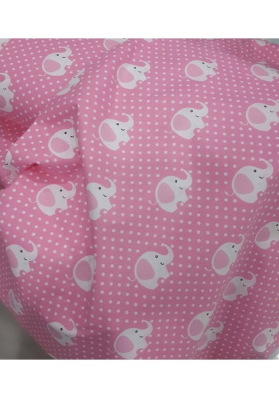 Akfil Poplin Nevresimlik Kumaş Çok Amaçlı En 240 Fil Desenli (461277306)