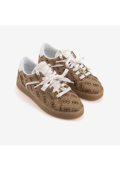 Guess Kadın Vegan Spor & Sneaker Ayakkabı Flfjarfal12 Bej - Kahverengi