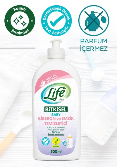 Life By Fakir Bitkisel Bebek Biberon Ve Emzik Temizleyici 500ml