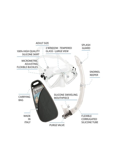 Cressi Ocean Vip Maske Şnorkel Set