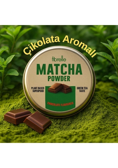 Fibrelle Matcha Çikolata 25 G Teneke Kutu