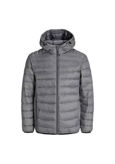 Jack & Jones Jack&jones Bradley Light Puffer Hood Erkek Gri Kapüşonlu Mont Gri