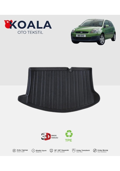 Ford Fiesta Hatchback 2002-2008 3d Bagaj Havuzu