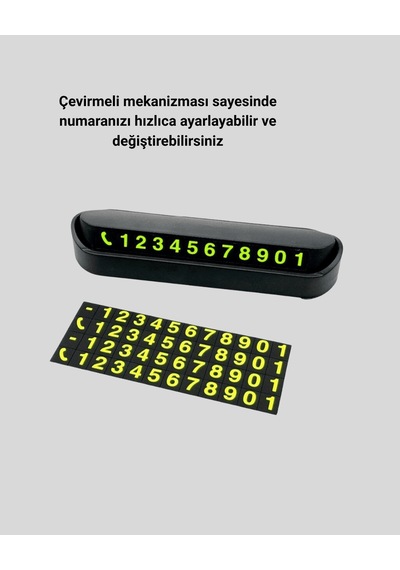 Çevirmeli Park Numaratörü Alüminyum Gri, Kolay Montaj Net Görünüm 0