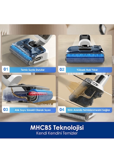 Tineco Floor One S6 Stretch Pro Kablosuz Akıllı Islak Kuru Süpürge