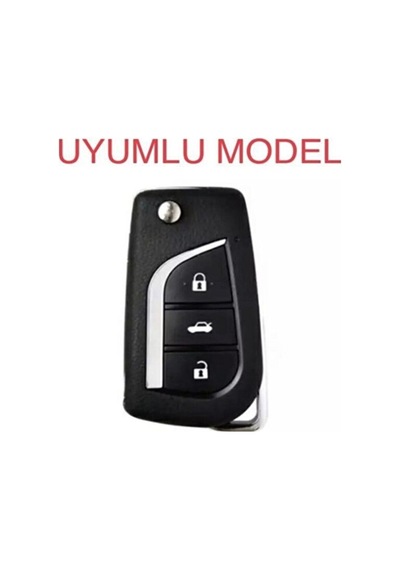 Auris Corolla Yaris Avensis Silikon Anahtar Koruma Kılıfı Siyah Renk