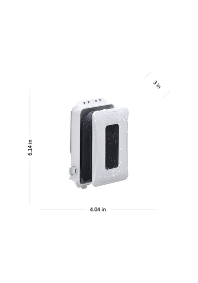 Taymac Ml500w Tek Takım Yatay/dikey Montaj Hava Koşullarına Dayanıklı Genişletilebilir Düşük Profil Kullanımdayken Ekstra Görev, 15a, Beyaz
