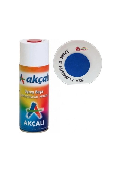 Mey İthalat Akçalı Sprey Boya 400 Ml 524 Florasan Boncuk Mavi Diğer