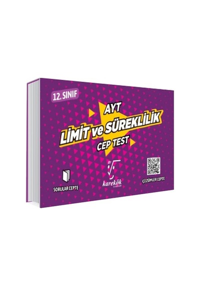 12.Sınıf AYT Limit ve Süreklilik Cep Test -  Karekök Eğitim Yayın