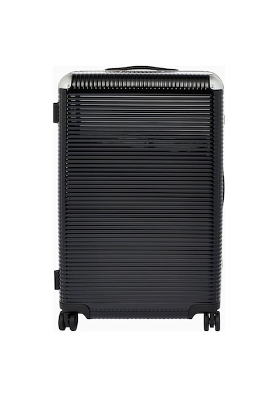 Fpm Milano Fpm Milano Bank Light Spinner 76 Kabin Boy, Deri Detaylı Tasarım Valiz Bavul & Valiz Siyah