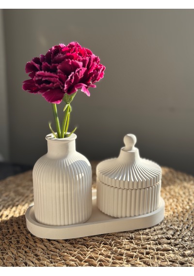 Dekoratif Mum 3 Lü Set