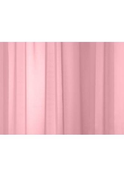 Evdepo Home Pembe Vual Tül Perde Tek Kanat