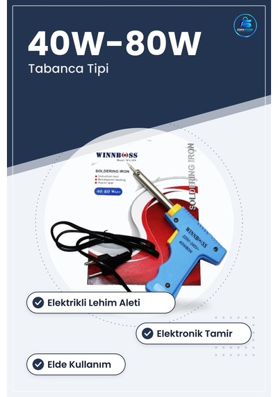 Tabanca Tipi Havya 40w/80w Elektrikli Lehim Aleti Hırdavat Elektr
