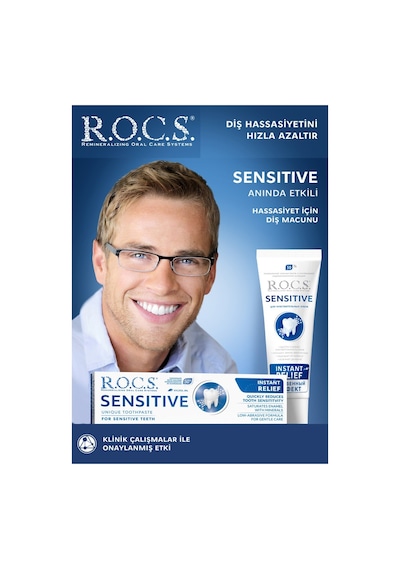 R.o.c.s. Sensitive Hassas Dişler İçin Diş Macunu 75 Ml Nazik Temizlik, Hassasiyet Giderme Ve Koruma