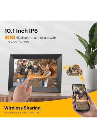 Kodak 10.1 Inc Wifi Dijital Resim Çerçevesi, 1280x800 Hd Ips Dokunmatik Ekran