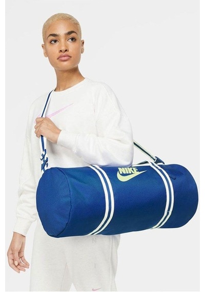 Nike Heritage Duff 30 Lt Unisex 53,5cm X 25,5cm X 25,5cm Günlük Stil Çanta Mavi Mavi̇