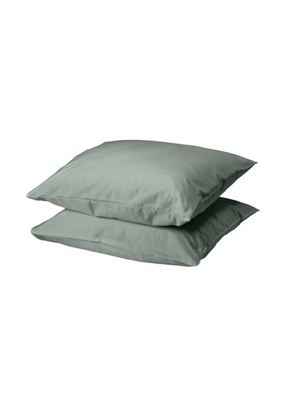 Ikea Dvala 2'li Yastık Kılıfı, Gri-yeşil, 50x60 Cm, 2 Adet