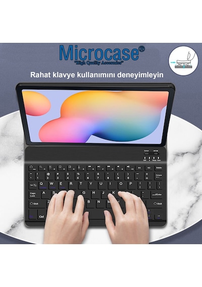 Samsung Uyumlu Tab S6 Lite Sm-P610 10.4 Bluetooth Klavyeli Kılıf - Bkk4