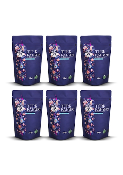 Telveci Kahve Türk Kahvesi 6x100gr Premium Seri Öğütülmüş