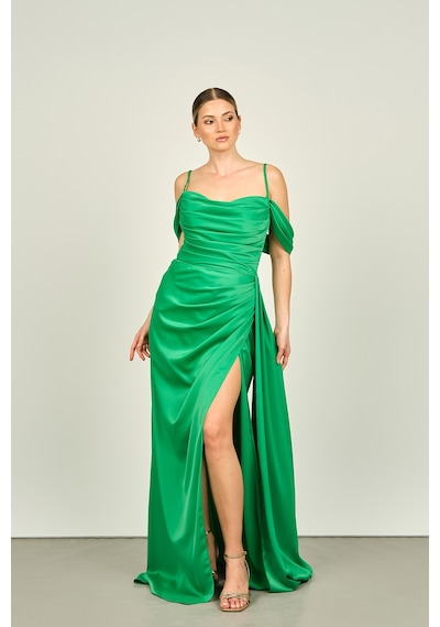 Saygın Kadın İp Askılı Uzun Abiye Elbise 0992449 Benetton