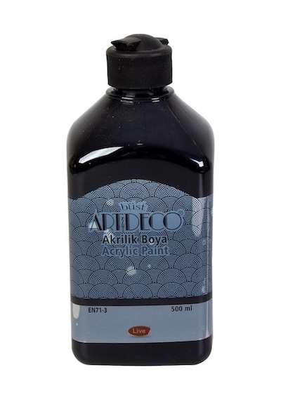 Artdeco Akrilik Ahşap Boyası 500 ML 3618 Siyah