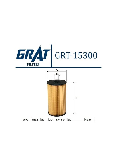 Grat 15300 Mazot Filtresi Vw Caddy 04-20 Passat 06-11 Aud