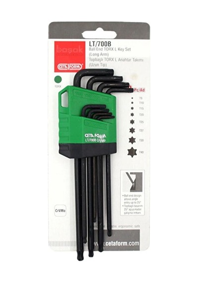 T9-t40 Top Başlı Torx Allen Takımı 8 Parça Lt/700b