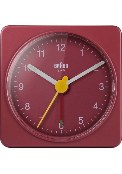 Braun Bc02r Kırmızı Klasik Seyahat Analaog Alarmlı Masa Saati Brn.bc02r
