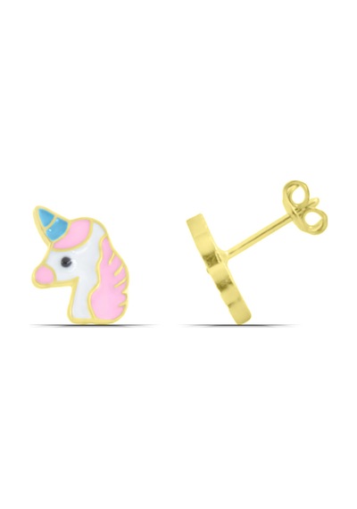 Unicorn Mineli 925 Ayar Gümüş Kız Çocuk Küpe 84105816