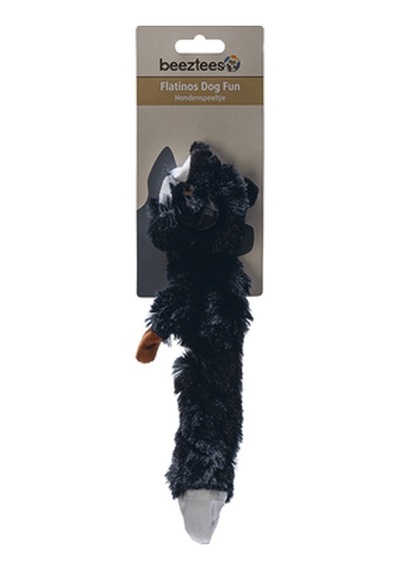 Beeztees Köpek Oyuncağı, Sesli, Tilki, Peluş, Siyah, 30x13x2,5cm