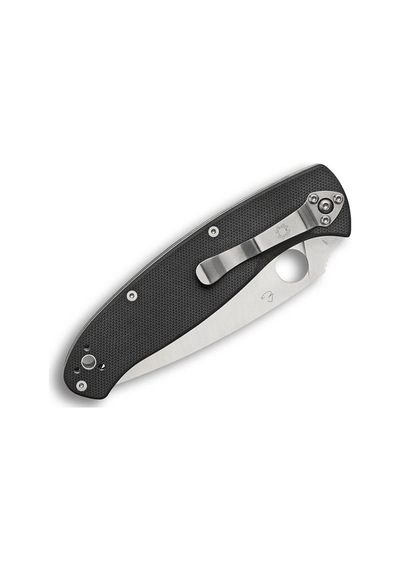 Spyderco Resilience Black G-10 Plainedge Kamp Çakı Siyah