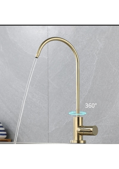Su Arıtma Musluğu Mat Gold Yeni Ankastre Model Ithal