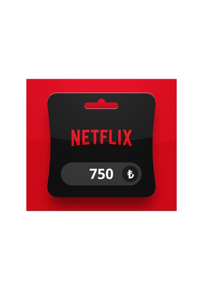 Netflix Abonelik 750 Tl Hediye Kartı Gift Card