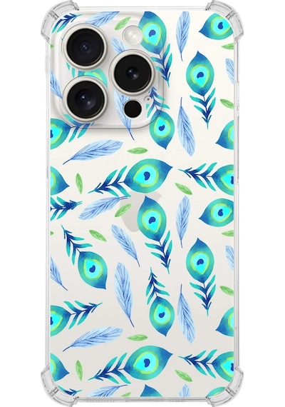 Printify Apple Uyumlu iPhone 15 Pro Devil Eye 3 Şeffaf Köşe Ve Kamera Korumalı Korumalı Antişok Kılıf 0166c