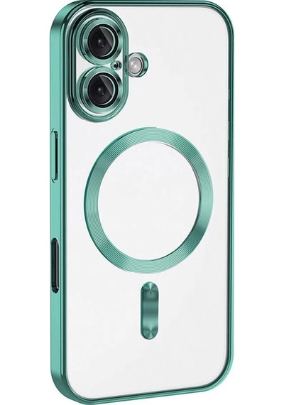 Newface  Apple  Uyumlu iPhone 16 Plus Kılıf Kross Magneticsafe Kapak - Turkuaz