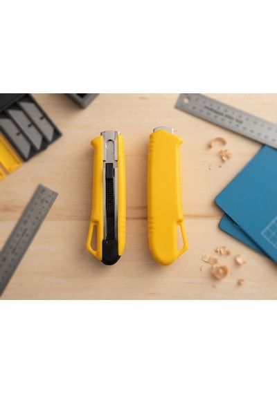 Noki Büyük Boy Profesyonel İş Güvenlikli Ergonomik Tasarım Maket Bıçağı