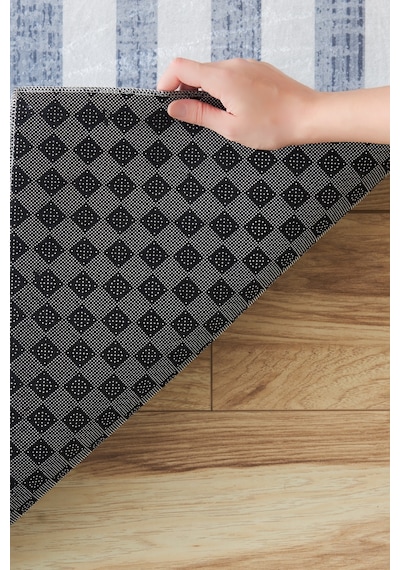 Kaşmir Halı Sare By Frame Gray Yıkanabilir Kaymaz Taban 80X300 CM Salon Mutfak Halısı Yolluk Kilim