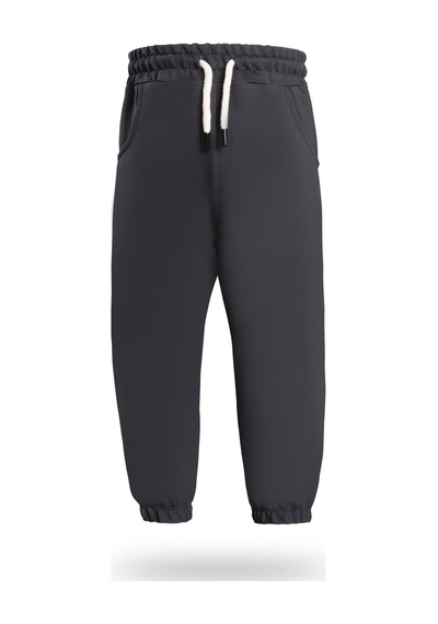 Heyadventure Erkek / Kız Çocuk Cepli Jogger Eşofman Altı Paçası Lastikli Füme Füme