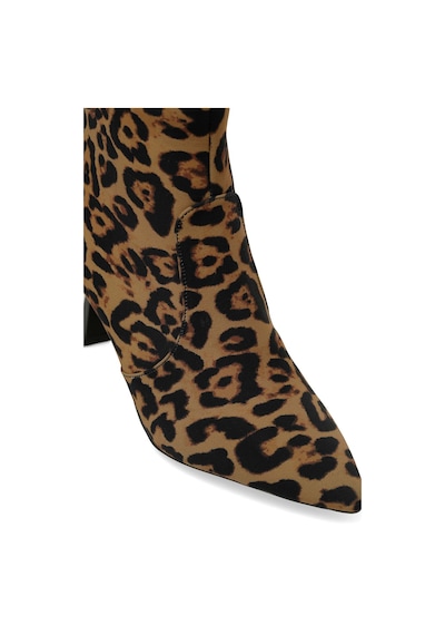Butigo 24k-526 4pr Leopar Kadın Topuklu Bot 000000000102025499 Kahverengi