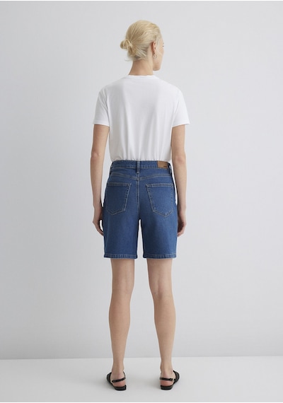 Mavi - Eliana Casual Koyu Mavi Jean Şort 1411221-89749 Koyu Mavi